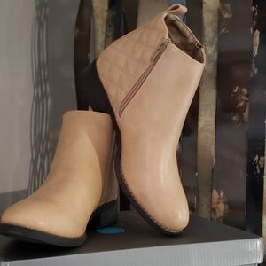 Natural Tan Ankle Booties